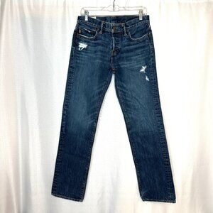 Abercrombie Finch Mens Jeans AF Slim Straight 30x32 Y2K Streetwear Button Fly
